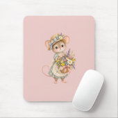 Süße Waldmaus – Europäisches Cottage Mousepad (Mit Mouse)