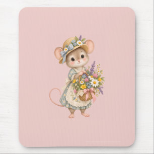 Süße Waldmaus – Europäisches Cottage Mousepad