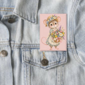 Süße Waldmaus – Illustration für den europäischen  Button (Insitu)