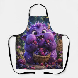 Süße Waldmonster-Fantasie-Kunst des Beerendieb Schürze