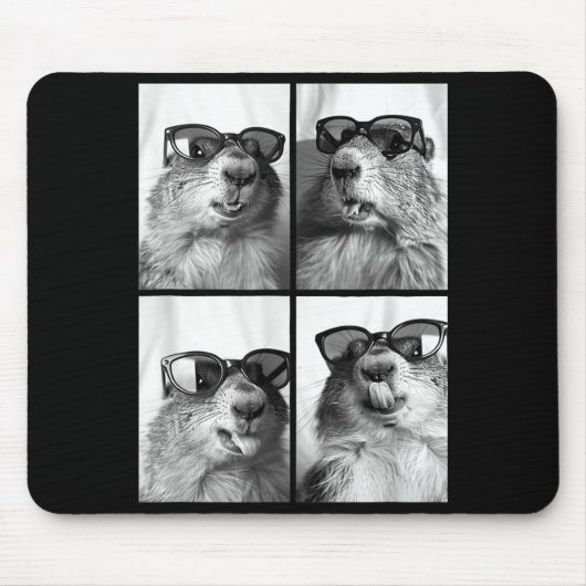 Süße Waldmurmeltiere Singles Cooles Waldtier-Foto  Mousepad (Vorne)
