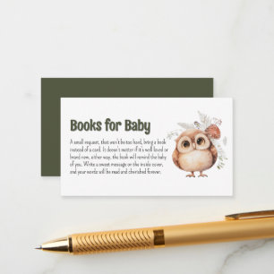 Süße Waldtier-Freunde-Bücher fürs Baby Begleitkarte