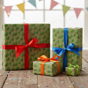 Süße Waldtier-Geschenkverpackung Geschenkpapier