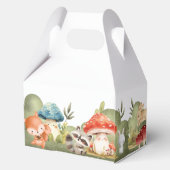 Süße Waldtiere 10. Geburtstagsfeier Geschenkschachtel (Rückseite)