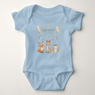 Süße Waldtiere Baby Shower Fuchs, Reh Strampler