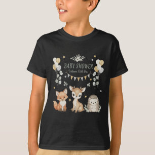 Süße Waldtiere Baby Shower Fuchs, Reh T-Shirt