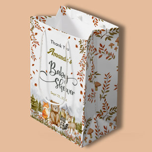 Süße Waldtiere Danke Baby Shower Mittlere Geschenktüte