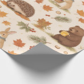 Süße Waldtiere Geschenkpapier (Ecke)