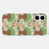 Süße Waldtiere Muster Handyhülle Case-Mate iPhone Hülle (Rückseite (Horizontal))