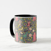 Süße Waldtiere Muster Tasse (Vorderseite Links)