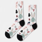 Süße Waldtiere Wald Freunde Kinderzimmer Socken (Linkes Detail)