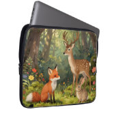 Süße Waldtiere Waldszene Laptopschutzhülle (Vorne Rechts)