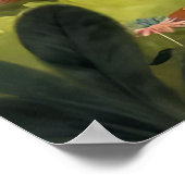 Süße Waldtiere Waldszene Poster (Ecke)