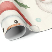 Süße Waldtiere Weihnachtspapier Geschenkpapier (Rolleneckpunkt)