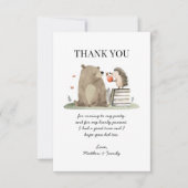 Süße Waldtiere zum Kindergeburtstag Danke (Vorderseite)