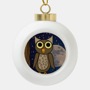 Süße Waldvogel-Kunst Keramik Kugel-Ornament