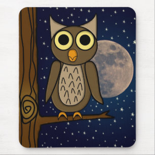 Süße Waldvogel-Kunst Mousepad