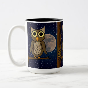 Süße Waldvogel-Kunst Zweifarbige Tasse