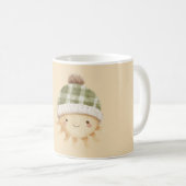 Süße warme Sonne mit Hut Kaffeetasse (VorderseiteRechts)