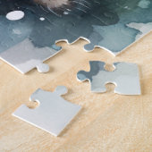 Süße Waschbären im Regen Puzzle (Seite)