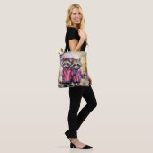 Süße Waschbären im Regen Tasche (Am Model)
