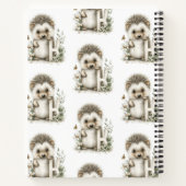 Süße Wasserfarbe-Baby-Tiere-Alphabet-Murmeltier Notizblock (Rückseite)