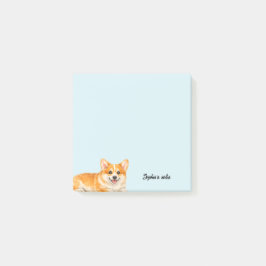 Süße Wasserfarbe Corgi Trendy Benutzerdefiniert Post-it Klebezettel