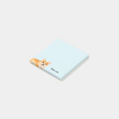 Süße Wasserfarbe Corgi Trendy Benutzerdefiniert Post-it Klebezettel (angewinkelt)
