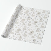 Süße Wasserfarbe-Dinosaurier-Muster-Wrap-Papier Geschenkpapier (Ungerollt)