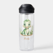 Süße Wasserfarbe-Dinosaurier-Persönliche Kinder Trinkflasche (Rückseite)