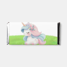 Süße Wasserfarbe-Einhorn-Geburtstagsfeier