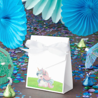 Süße Wasserfarbe-Einhorn-Geburtstagsfeier Geschenkschachtel