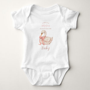 Süße Wasserfarbe-Gans-Baby-Party Baby Strampler