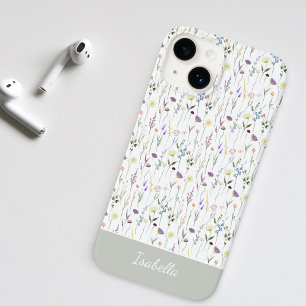 Süße Wasserfarbe Hübsche Wildblume Personalisiert Case-Mate iPhone 14 Hülle