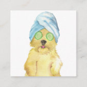 Süße Wasserfarbe-Hunde-Visitenkarten Begleitkarte (Vorderseite)