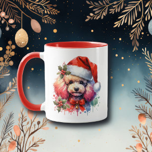 Süße Wasserfarbe-Pudel-Personalisierung Tasse