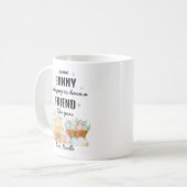 Süße Wasserfarbe Some Bunny Freundschaft Ostergesc Kaffeetasse (Vorderseite Links)