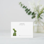 Süße Wasserfarbe-Topiary-Hasen-Baby-Ratgeber-Karte Hinweiskarte (Stehend Vorderseite)