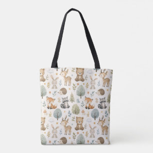 Süße Wasserfarbe-Waldtiere - Cottagecore-Tasche Tasche