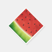 Süße Wasserfarbe Wassermelone Riesiger lustiger Sl Serviette (Ecke)