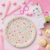 Süße Wasserfarben-Baby-Sprinkle  Pappteller (Party)
