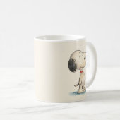 Süße Wasserfarben-Beagle-Hund-Illustration Kaffeetasse (VorderseiteRechts)