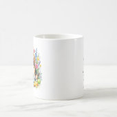 Süße Wasserfarben-Beagles in Blumen Kaffeetasse (Mittel)
