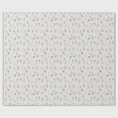 Süße Wasserfarben-Blumen Geschenkpapier (Flach)