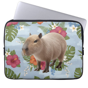 Süße Wasserfarben-Capybara-Tier-Illustration Laptopschutzhülle