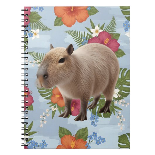 Süße Wasserfarben-Capybara-Tier-Illustration Notizblock (Vorderseite)