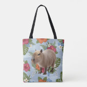 Süße Wasserfarben-Capybara-Tier-Illustration Tasche (Rückseite)