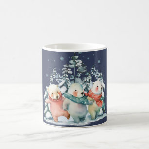 Süße Wasserfarben-Eisbären Kaffeetasse