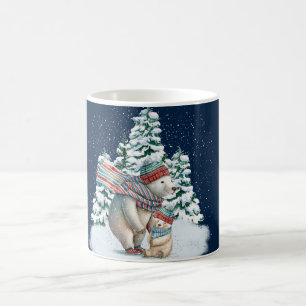 Süße Wasserfarben-Eisbären Kaffeetasse