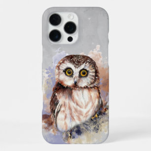 Süße Wasserfarben-Eule Vogel Wildtier-Kunst  iPhone 16 Pro Max Hülle